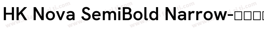 HK Nova SemiBold Narrow字体转换
